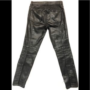 Free People Jillian Coated Moto Jeans 30” waist